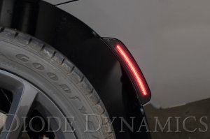 Dodge Charger Side Marker Light Assembly - Diode Dynamics - LED Sidemarkers - Amber Red - `15-`21